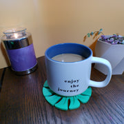 Swiss Cheese Monstera Leaf Coaster